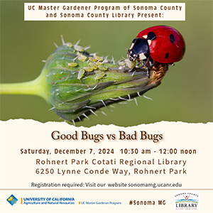 Good bugs Bad bugs class by Master Gardeners