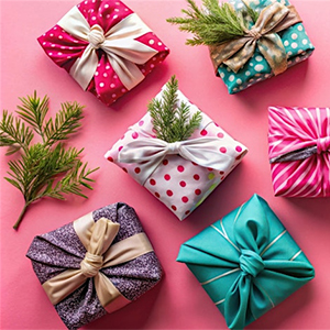 Sustainable gift wrapping class