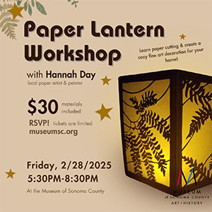 Paper Lantern Workshop at Museum of Sonoma County